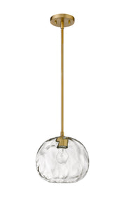 Chloe 1 Light 10" Pendant in Olde Brass