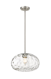 Chloe 1 Light 14" Pendant in Brushed Nickel