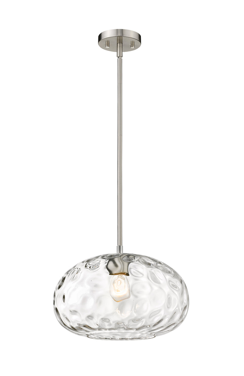 Chloe 1 Light 14" Pendant in Brushed Nickel