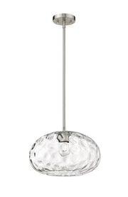 Chloe 1 Light 14" Pendant in Brushed Nickel