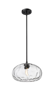 Chloe 1 Light 14" Pendant in Matte Black