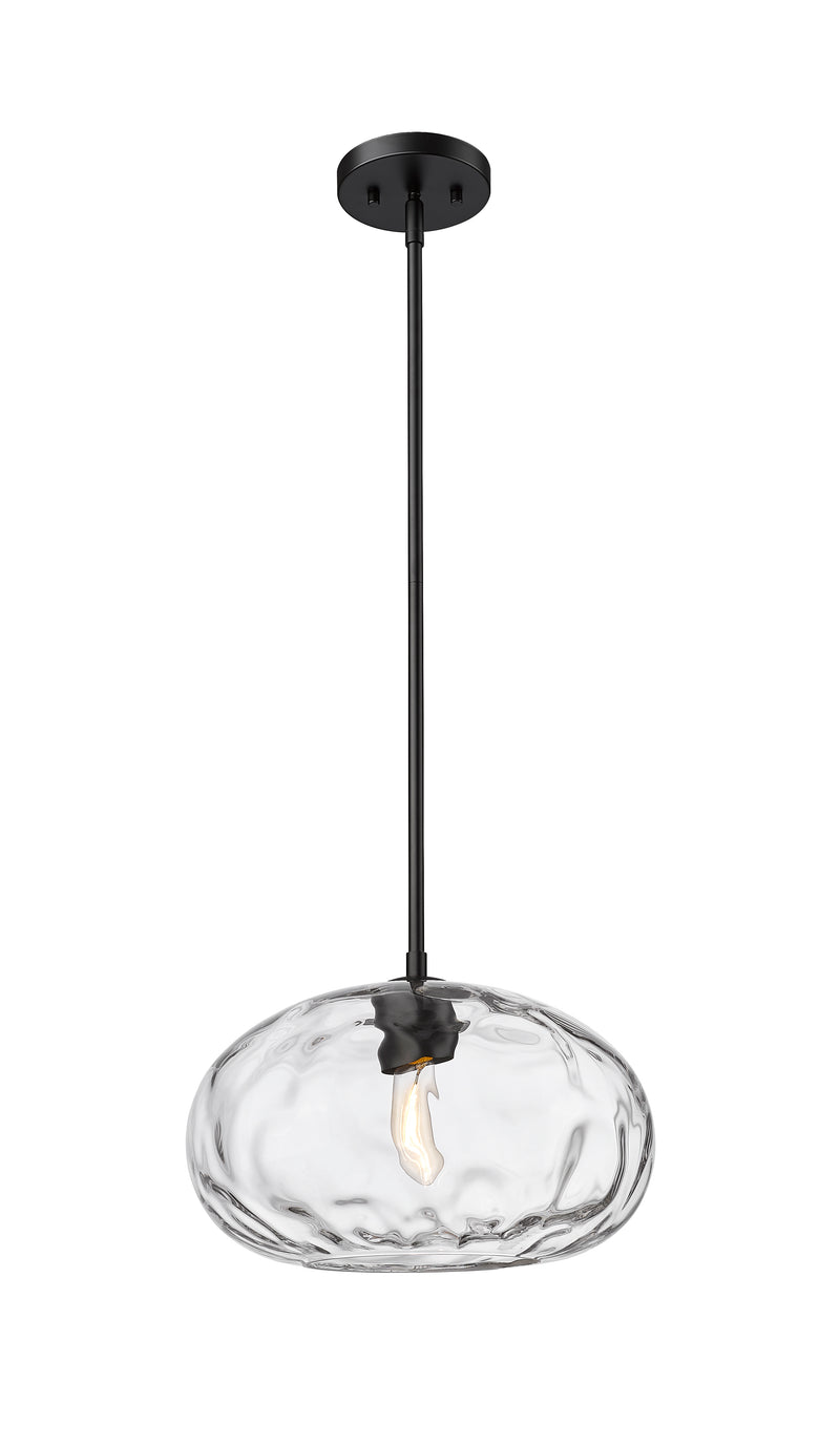 Chloe 1 Light 14" Pendant in Matte Black