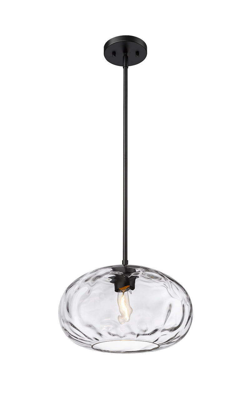 Chloe 1 Light 14" Pendant in Matte Black