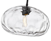 Chloe 1 Light 14" Pendant in Matte Black