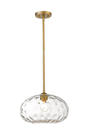 Chloe 1 Light 14" Pendant in Olde Brass