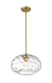Chloe 1 Light 14" Pendant in Olde Brass