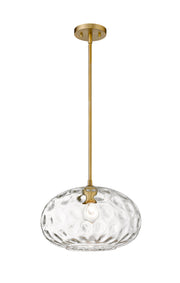 Chloe 1 Light 14" Pendant in Olde Brass