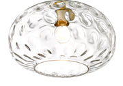 Chloe 1 Light 14" Pendant in Olde Brass