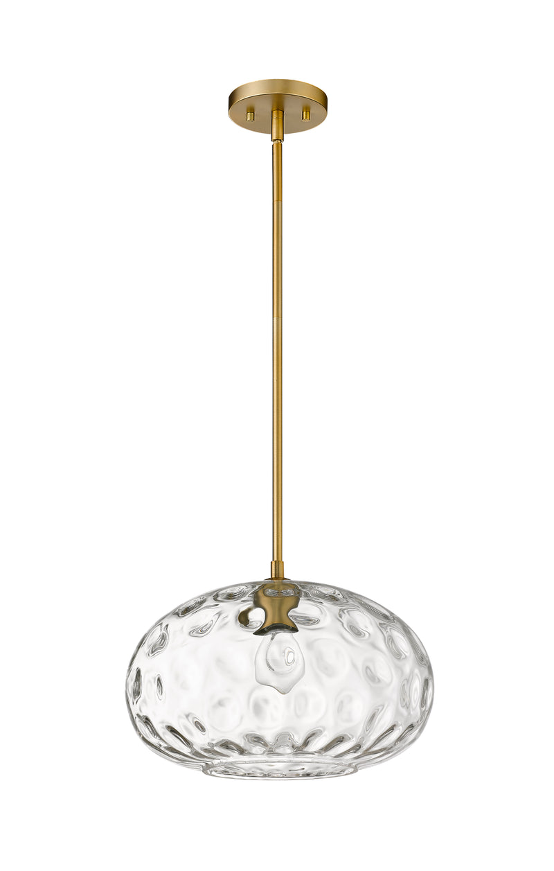 Chloe 1 Light 14" Pendant in Olde Brass
