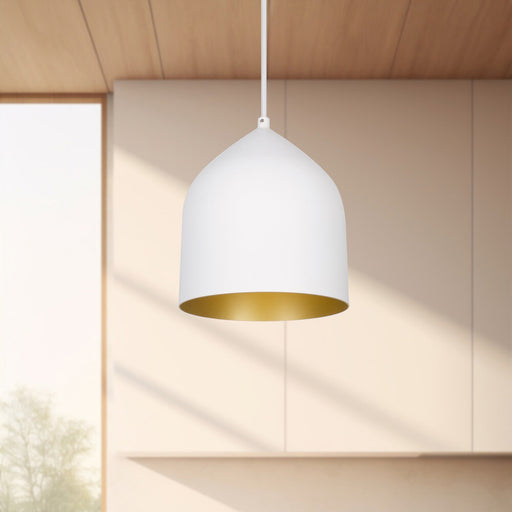 Helena 8" Pendant in Black/Black