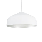 Helena 17" Pendant in White/Silver