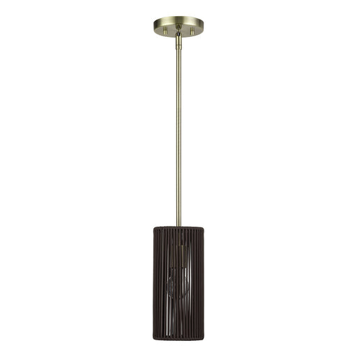 Acordia Mini Pendant in Antique Brass