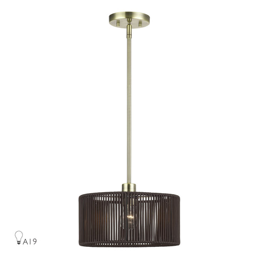 Acordia Pendant in Antique Brass