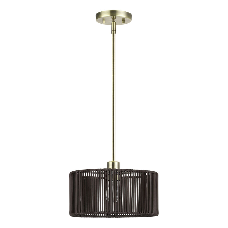 Acordia Pendant in Antique Brass