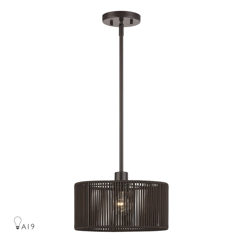 Acordia Pendant in English Bronze