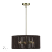 Acordia 3-Light Chandelier in Antique Brass