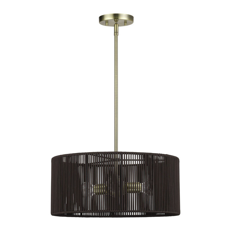 Acordia 3-Light Chandelier in Antique Brass