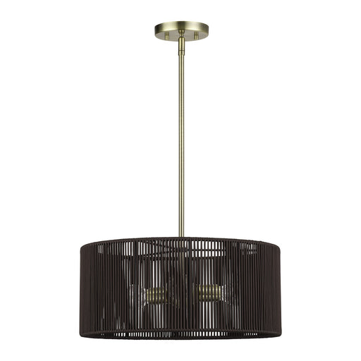 Acordia 3-Light Chandelier in Antique Brass