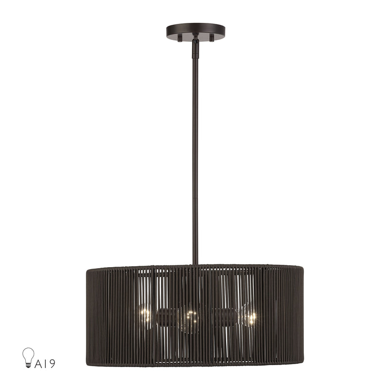 Acordia 3-Light Chandelier in English Bronze