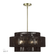 Acordia 5-Light Chandelier in Antique Brass