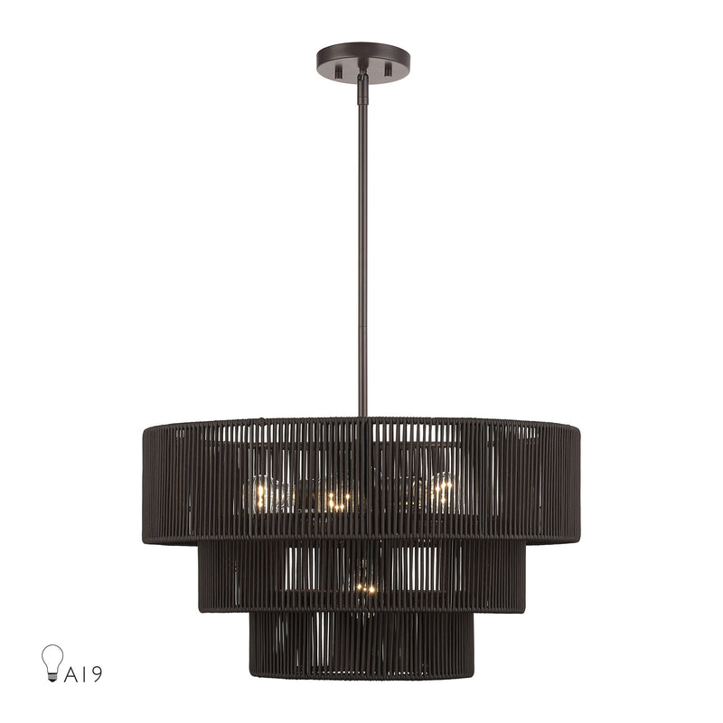 Acordia 6-Light Chandelier in English Bronze