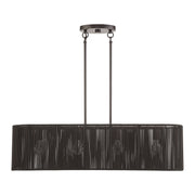 Acordia 4-Light Large Linear Chandelier in English Bronze