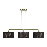 Acordia 3-Light Extra Large Linear Chandelier in Antique Brass
