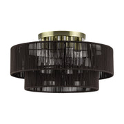 Acordia 4-Light Extra Large Semi-Flush Mount in Antique Brass