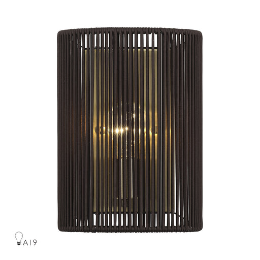 Acordia 8" Wall Sconce in Antique Brass