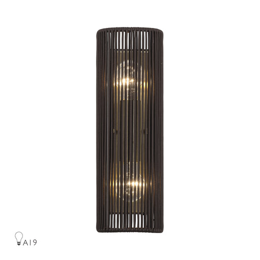 Acordia 2-Light Wall Sconce in Antique Brass