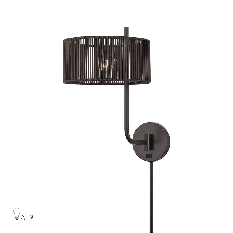 Acordia Swing Arm Wall Lamp in English Bronze