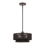 Florell 13" Drum Pendant in English Bronze