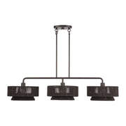 Florell 3-Light Linear Chandelier in English Bronze