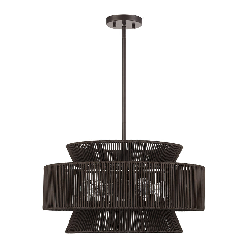 Florell 5-Light Chandelier in English Bronze