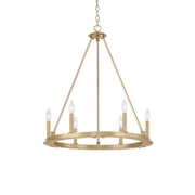 Pearson 6-Light Chandelier in Aged Brass