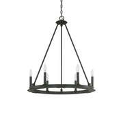 Pearson 6-Light Chandelier in Black Iron