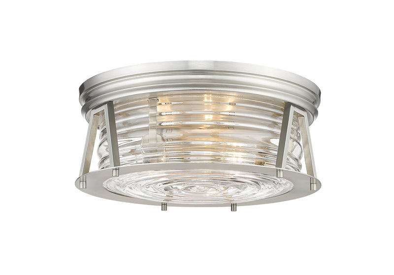 Cape Harbor 3 Light 16" Flush Mount in Brushed Nickel