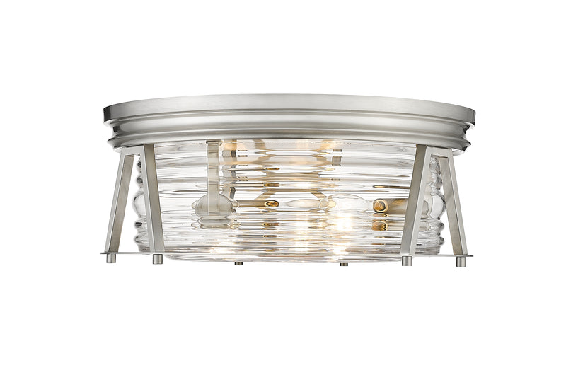 Cape Harbor 3 Light 16" Flush Mount in Brushed Nickel