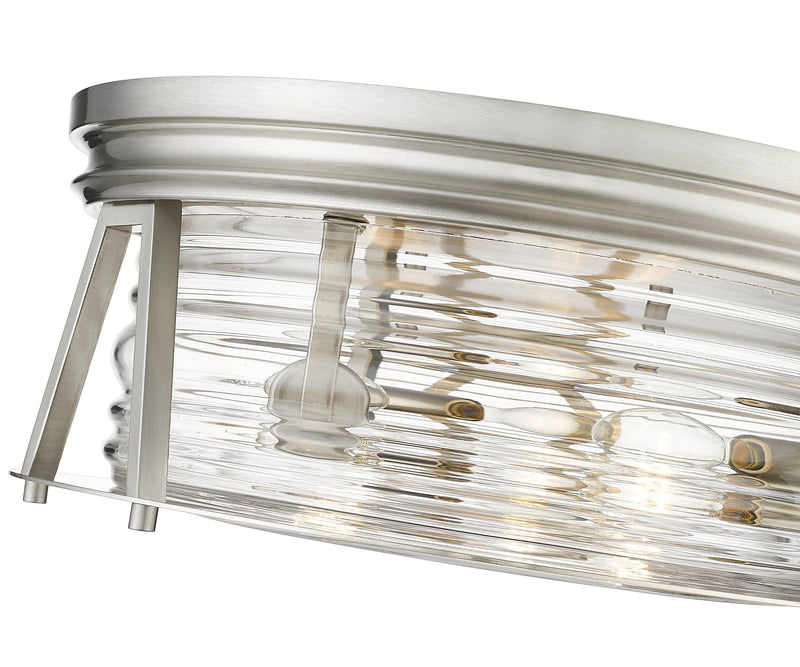Cape Harbor 3 Light 16" Flush Mount in Brushed Nickel