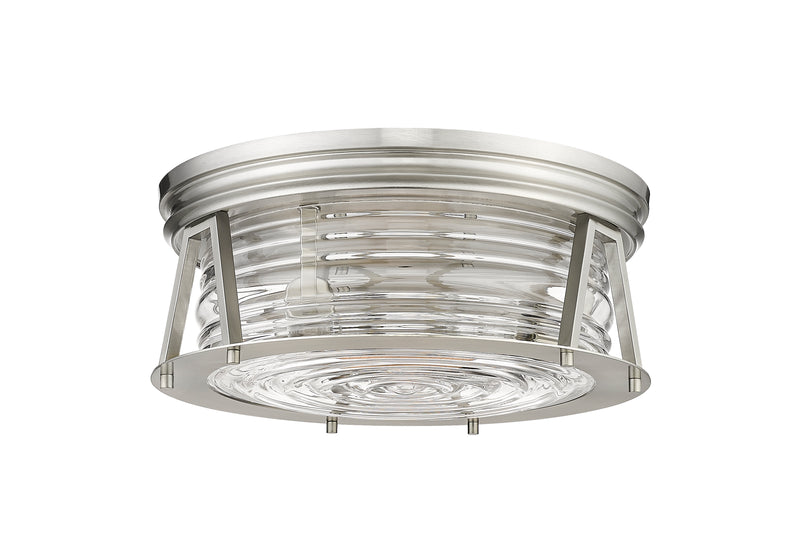 Cape Harbor 3 Light 16" Flush Mount in Brushed Nickel