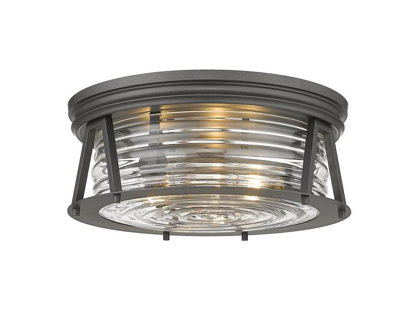 Cape Harbor 3 Light 16" Flush Mount in Bronze