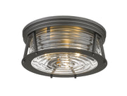 Cape Harbor 3 Light 16" Flush Mount in Bronze