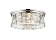 Cape Harbor 3 Light 16" Flush Mount in Polished Nickel