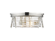 Cape Harbor 3 Light 16" Flush Mount in Polished Nickel
