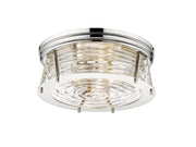 Cape Harbor 3 Light 16" Flush Mount in Polished Nickel
