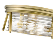Cape Harbor 3 Light 16" Flush Mount in Rubbed Brass