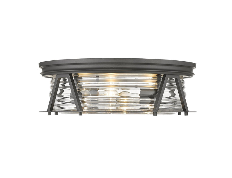 Cape Harbor 4 Light 20" Flush Mount in Bronze