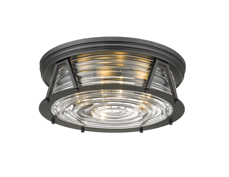 Cape Harbor 4 Light 20" Flush Mount in Matte Black