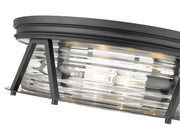 Cape Harbor 4 Light 20" Flush Mount in Matte Black