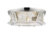 Cape Harbor 4 Light 20" Flush Mount in Polished Nickel